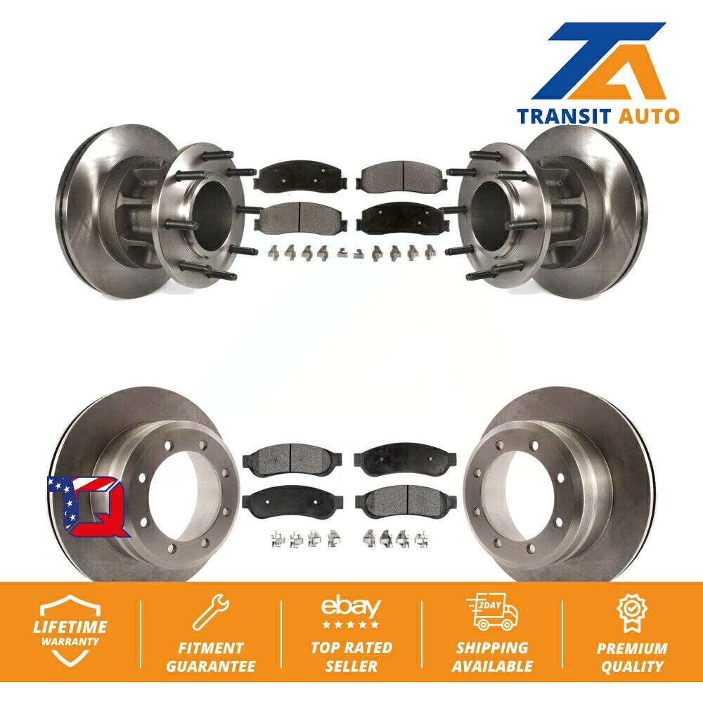 brake disc rotor 2011年フォードF-350スーパーデューティRWDのフロントリアブレーキローターセミメタルパッドキット Front Rear Brake Rotors Semi-Metallic Pad Kit For 2011 Ford F-350 Super Duty RWD【並行輸入品】｜Us Custom Parts Shop USDM 105,270円