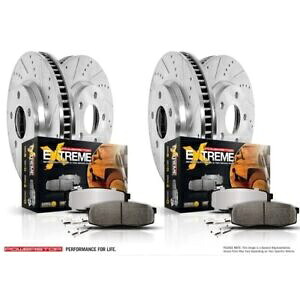 brake disc rotor パワーストップK2813-36 Z36トラック/牽引パフォーマンスキットフロント＆RR for 07-19 Tundra new Power Stop K2813-36 Z36 Truck/Tow Perf Brake Kit Front & RR For 07-19 Tundra NEW【並行輸入品】