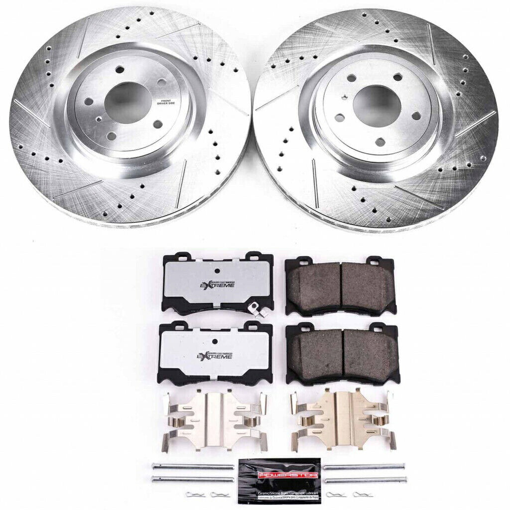 brake disc rotor Infiniti M37/M56 2011 12 2013 Front Z26 Street Warrior用のパワーストップブレーキキット Power Stop Brake Kit For Infiniti M37/M56 2011 12 2013 Front Z26 Street Warrior【並行輸入品】