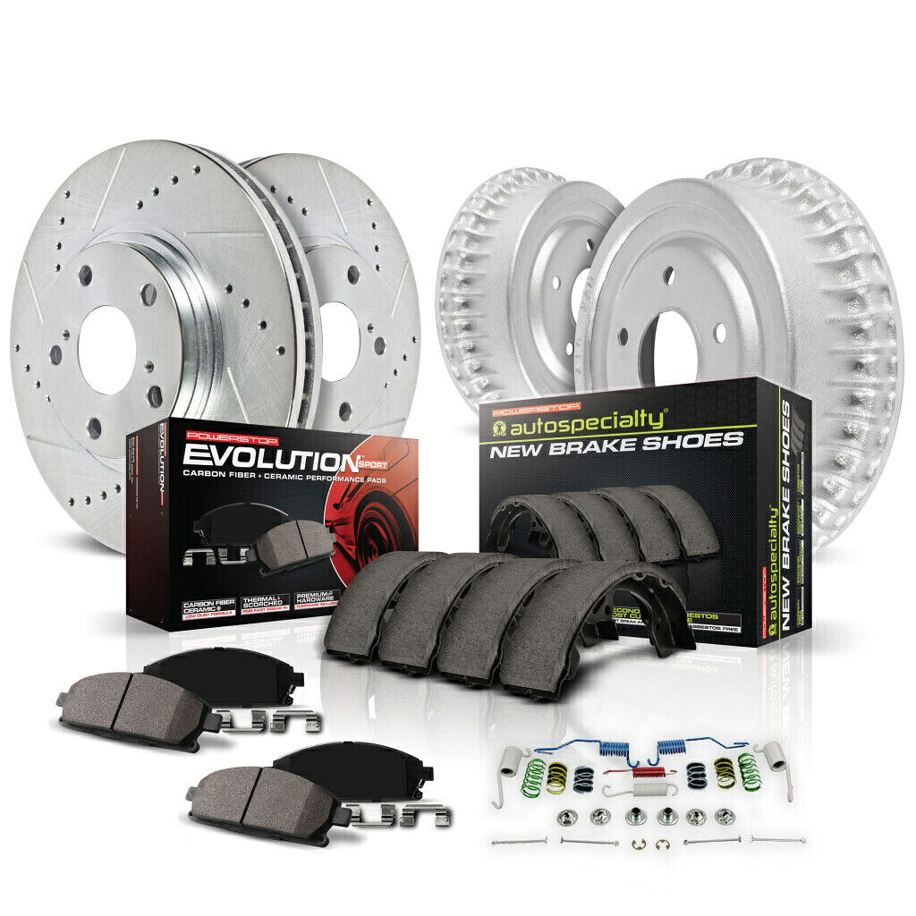 brake disc rotor Chevy Malibu 1982 1983フロント＆リアZ23のパワーストップブレーキキット Power Stop Brake Kit For Chevy Malibu 1982 1983 Front & Rear Z23【並行輸入品】
