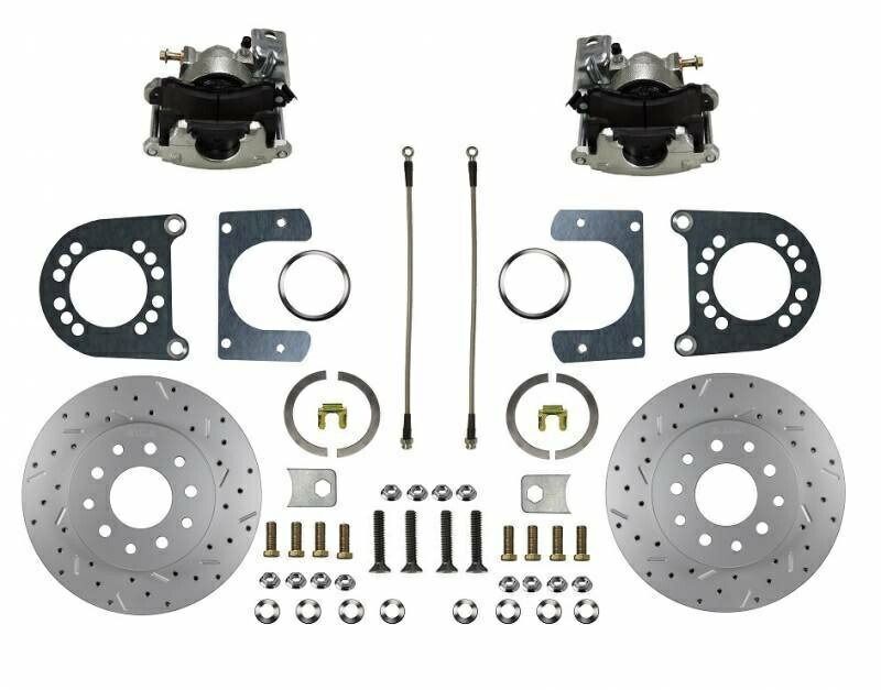 brake disc rotor 1957-77 Ford/Mercフルサイズリードブレーキリアディスクブレーキキット（D＆Sローター） 1957-77 Ford/Merc Full Size Leed Brakes Rear Disc Brake Kit (D&S rotors)【並行輸入品】