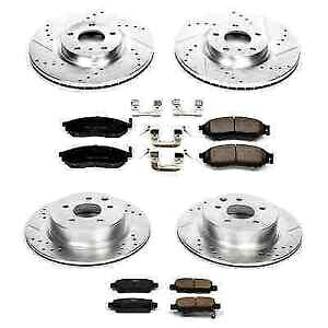 brake disc rotor パワーストップK114フロント/リアZ23エボリューション1インフィニティEX35用のクリックブレーキキット Power Stop K114 Front/Rear Z23 Evolution 1-Click Brake Kit for Infiniti EX35【並行輸入品】