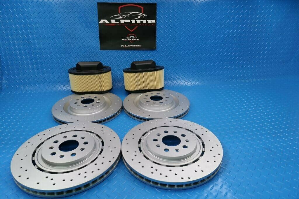brake disc rotor Maserati Ghibli Quattroporteフロントリアブレーキローターフィルター＃9321 17-20 Maserati Ghibli Quattroporte front rear brake rotors filters #9321 17-20【並行輸入品】