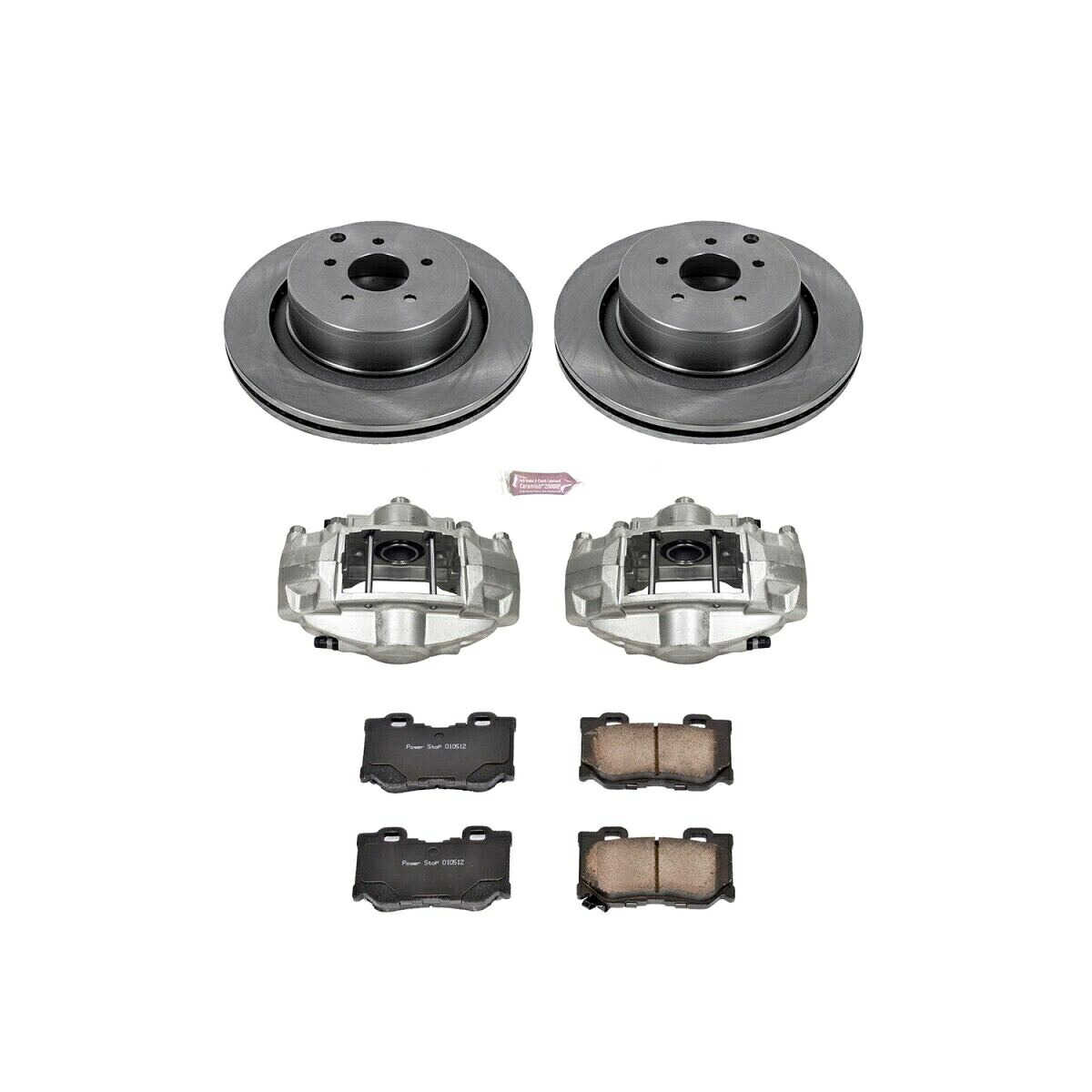 brake disc rotor KCOE5861 PowerStop Brake Disc and Caliper Kits 2-Wheel Set Lear New for M37 FX50 KCOE5861 Powerstop Brake Disc and Caliper Kits 2-Wheel Set Rear New for M37 FX50【並行輸入品】