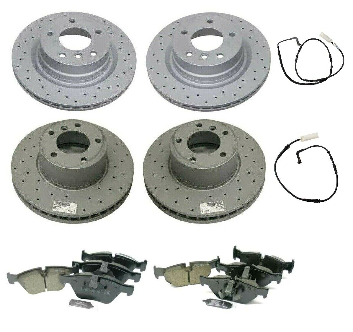 brake disc rotor BMW E90 E90 E92 325I用のフロントおよびリアディスクブレーキローターパッドとセンサーキット Front and Rear Disc Brake Rotors Pads & Sensors Kit For BMW E90 E90 E92 325i【並行輸入品】｜Us Custom Parts Shop USDM