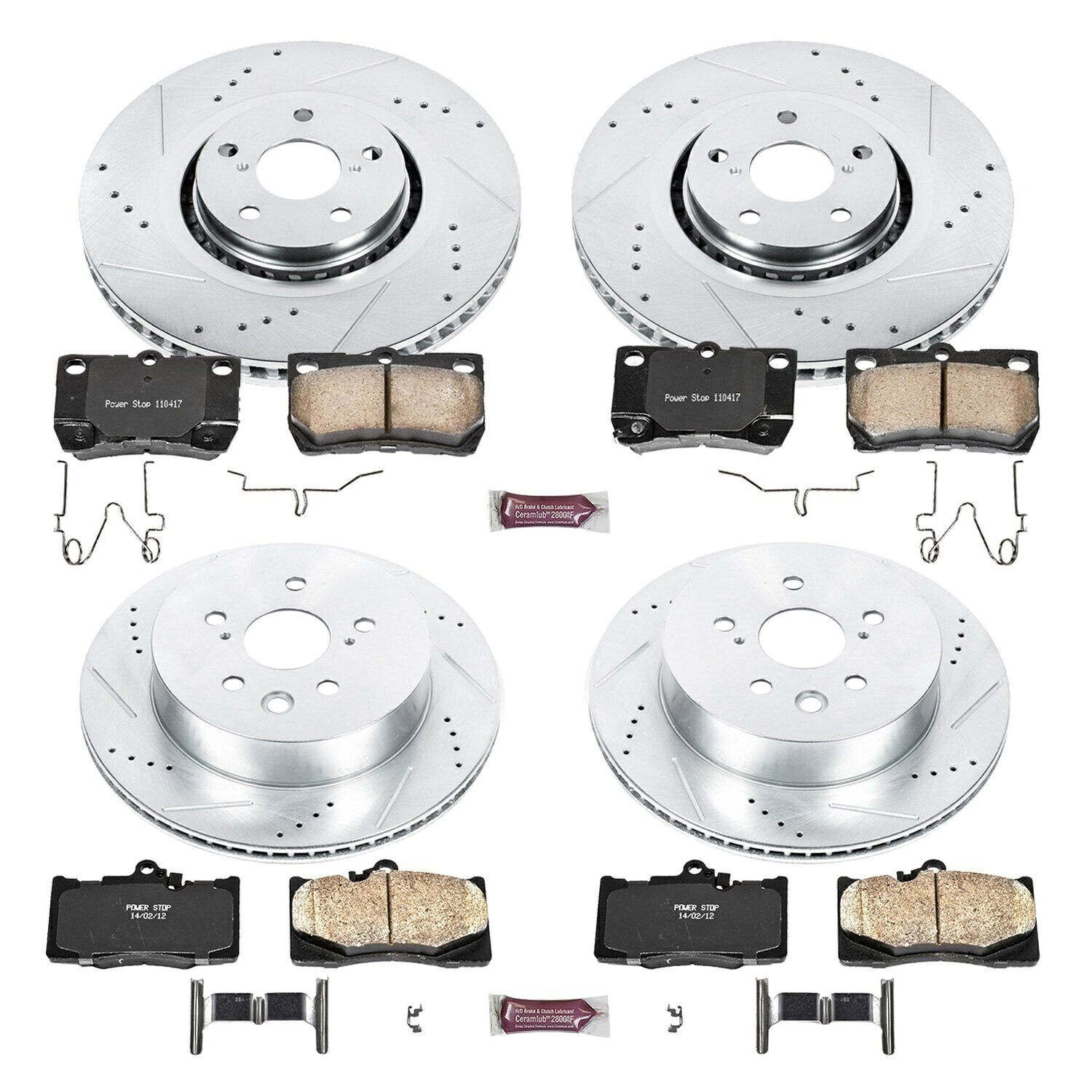 brake disc rotor パワーストップ1-11レクサスIS350用のZ23エボリューションスポーツブレーキキットをクリックする Power Stop 1-Click Z23 Evolution Sport Brake Kit for 11 Lexus IS350【並行輸入品】|Us Custom Parts Shop USDM