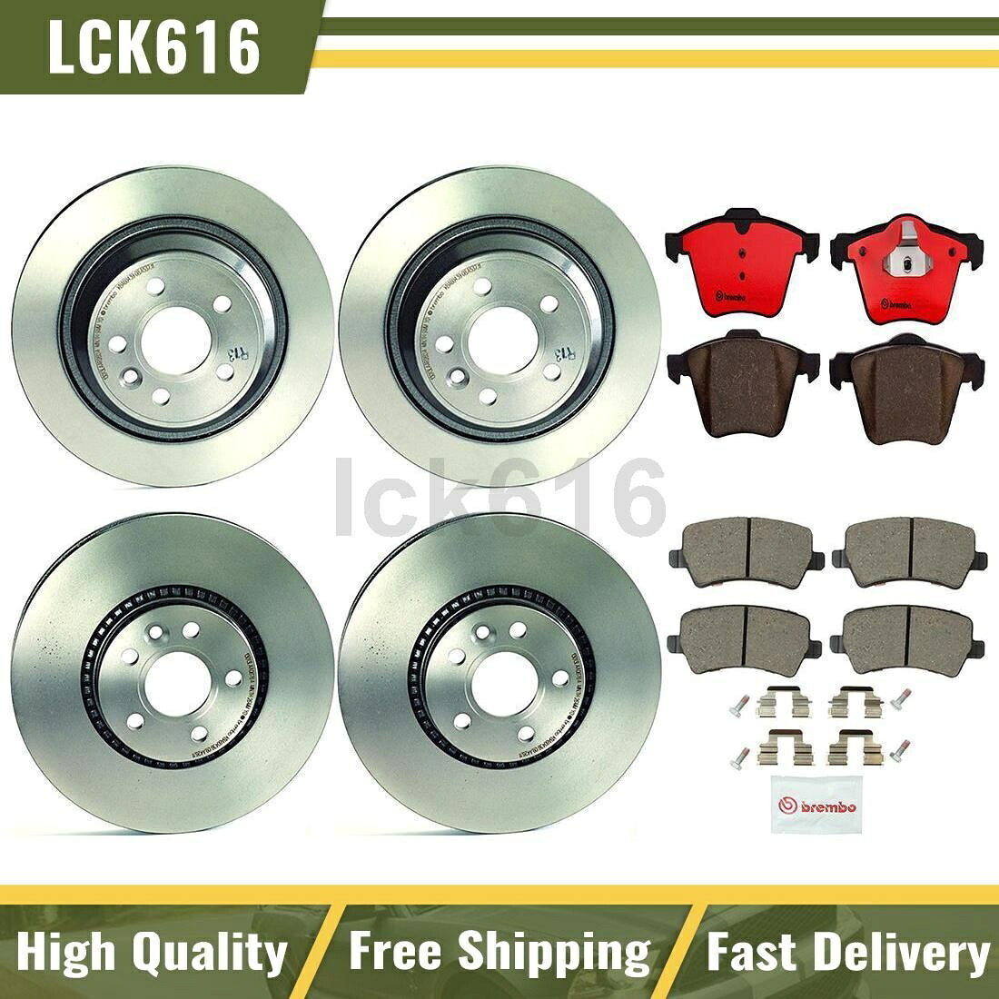 brake disc rotor 2011年から2018年のボルボS60のフロントブレンボブレーキキットパッドとローターリアキット Front Brembo Brake Kit pads and rotors Rear Kit For 2011-2018 Volvo S60【並行輸入品】｜Us Custom Parts Shop USDM