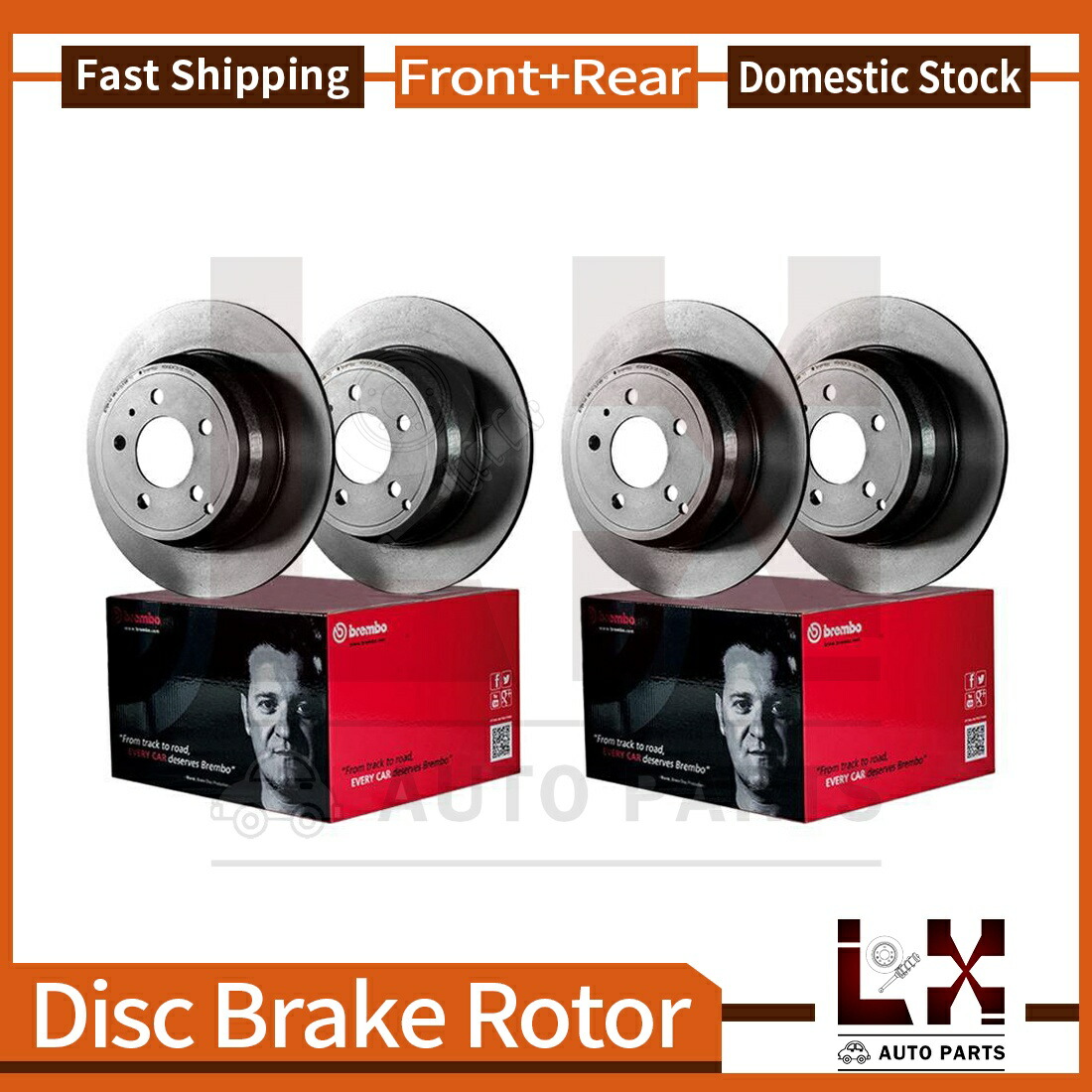 brake disc rotor 2003-2010ポルシェカイエンに向けてセットされたフロント＆リアブレンボコーティングOEブレーキローターセット Front & Rear Brembo Coated OE Brake Rotors Set For 2003-2010 Porsche Cayenne【並行輸入品】