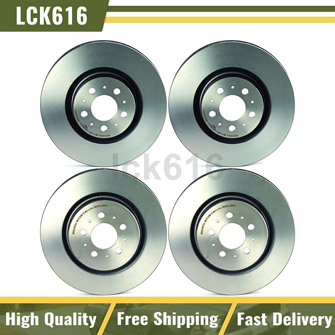 brake disc rotor 2004年から2007年のボルボS60の4のブレンボブレーキローターフロントリアキットセット Brembo Brake Rotors Front Rear Kit Set of 4 For 2004-2007 Volvo S60【並行輸入品】