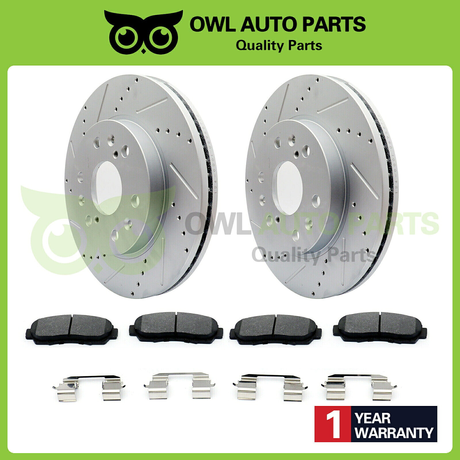 brake disc rotor Honda Odyssey 2005-2010 BR31368用のフロントローターとセラミックパッド Front Rotors & Ceramic Pads For Honda Odyssey 2005 - 2010 BR31368【並行輸入品】 103,675円