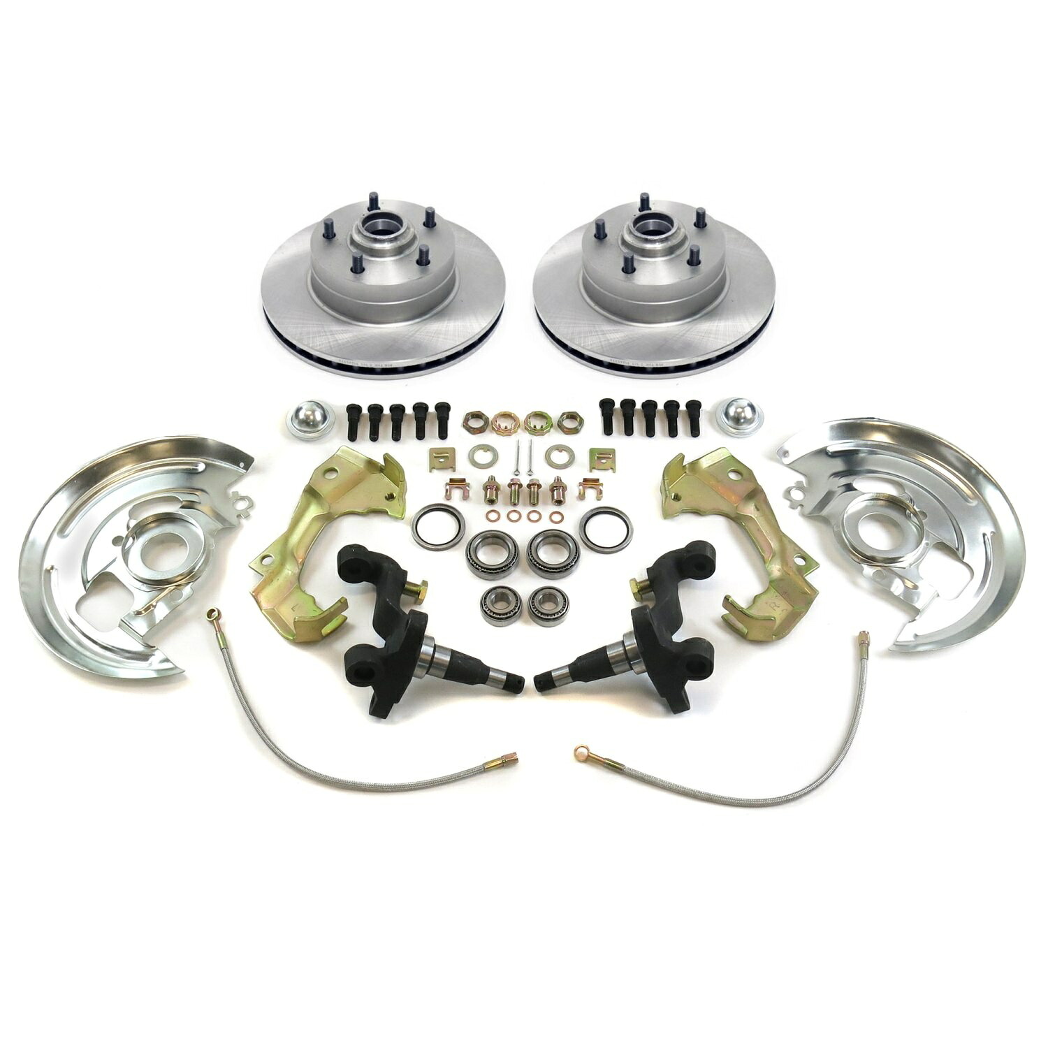 brake disc rotor 1964-1972 GM A、F、Xボディディスクブレーキ変換キットCamaro、Chevelle、GTO GM V8 1964-1972 GM A, F, X Body Disc Brake Conversion Kit Camaro, Chevelle, GTO GM V8【並行輸入品】｜Us Custom Parts Shop USDM