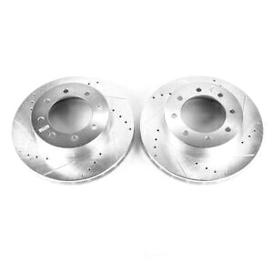 brake disc rotor 2002年のパワーストップフォードE-550スーパーデューティフロントエボリューションドリル&スロットロト Power Stop for 2002 Ford E-550 Super Duty Front Evolution Drilled & Slotted Roto【並行輸入品】|Us Custom Parts Shop USDM