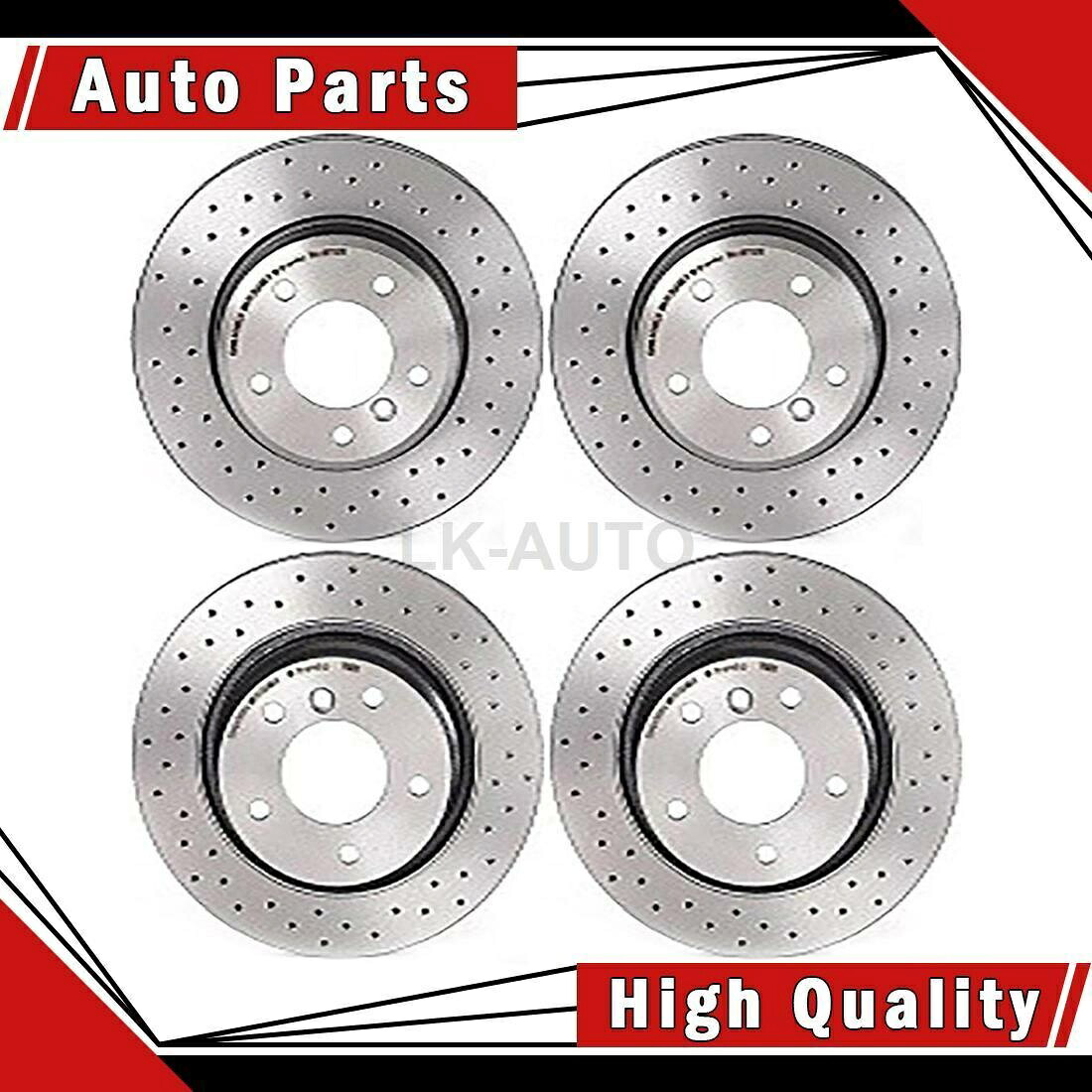 brake disc rotor BMW 323CI用のディスクブレーキローターのブレンボフロントリア4 Brembo Front Rear 4 Of Disc Brake Rotors For BMW 323Ci【並行輸入品】
