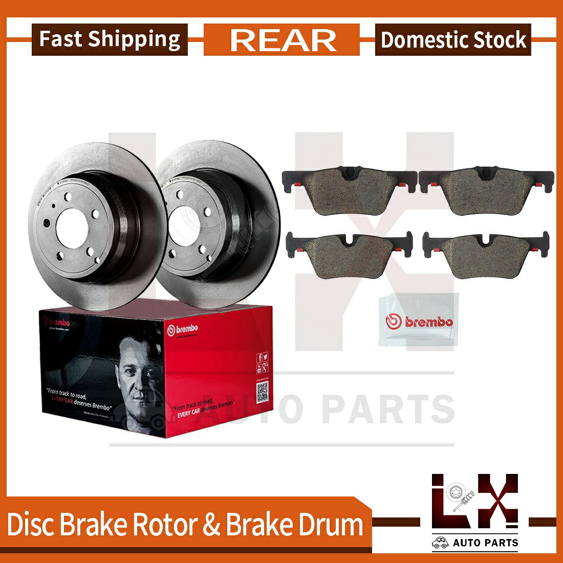 brake disc rotor リアブレンボブレーキローターとセラミックパッドセット2014 BMW 328i Rear Brembo Brake Rotors & Ceramic Pads Set Set For 2014 BMW 328i【並行輸入品】｜Us Custom Parts Shop USDM