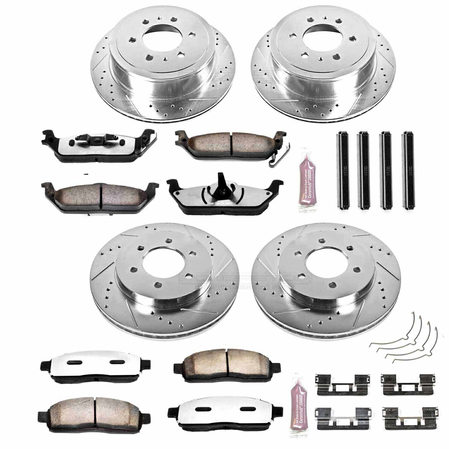 brake disc rotor パワーストップK1944-36 04-08 F-150のトラック＆Towブレーキキット6ラグ Power Stop k1944-36 Truck & Tow Brake kit for 04-08 F-150 6 Lug【並行輸入品】