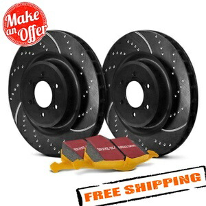 brake disc rotor 06-14ダッジ充電器用のEBCステージ5スーパーストリートのくぼみ＆スロットブレーキキット EBC Stage 5 Super Street Dimpled & Slotted Brake Kit for 06-14 Dodge Charger【並行輸入品】