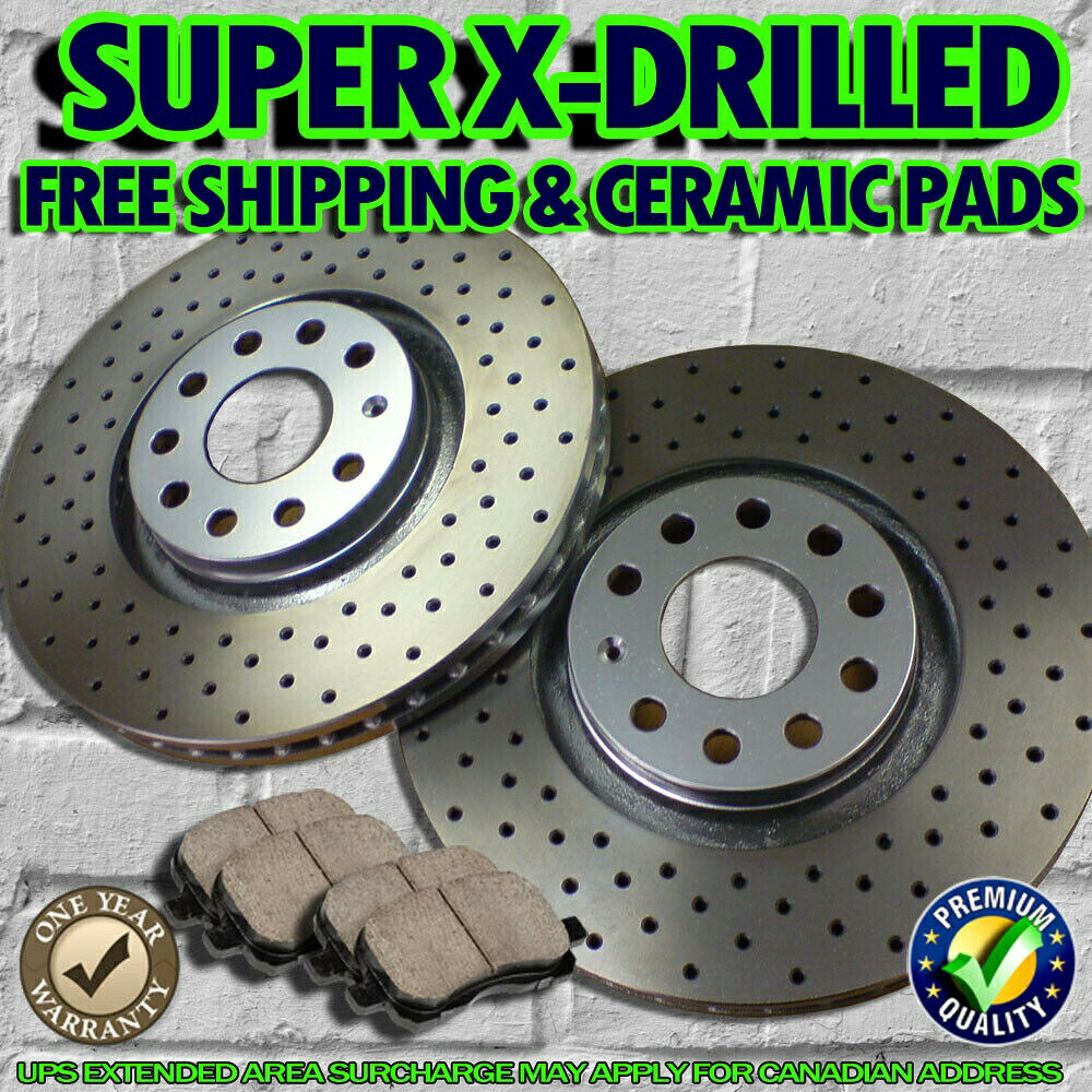brake disc rotor S0679 FIT 2006 2007スバルレガシーワゴン2.5GTドリルブレーキローターセラミックパッド S0679 FIT 2006 2007 Subaru Legacy Wagon 2.5GT Drilled Brake Rotors Ceramic Pads【並行輸入品】|Us Custom Parts Shop USDM