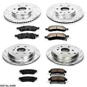 brake disc rotor パワーストップK4466フロント/リアZ23エボリューション1エンクレーブ/トラバース用のクリックブレーキキット Power Stop K4466 Front/Rear Z23 Evolution 1-Click Brake Kit for Enclave/Traverse【並行輸入品】|Us Custom Parts Shop USDM