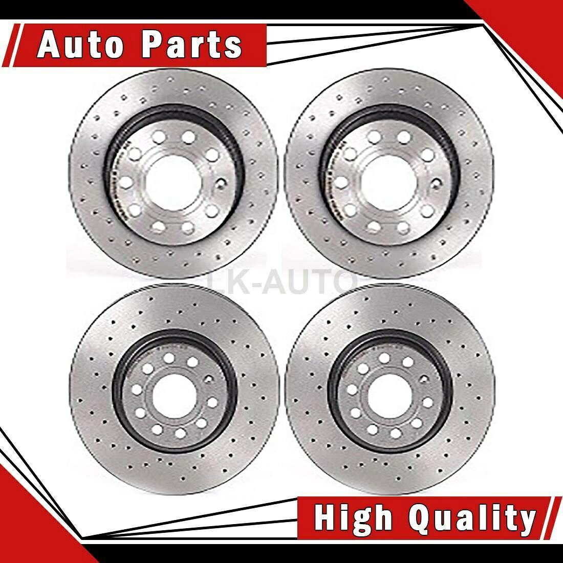brake disc rotor フォルクスワーゲンビートルジェッタ用のディスクブレーキローターのブレンボフロントリア4 Brembo Front Rear 4 Of Disc Brake Rotors For Volkswagen Beetle Jetta【並行輸入品】