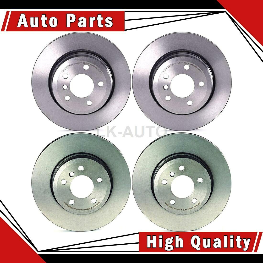 brake disc rotor BMW X3 2004-2010用のディスクブレーキローターのブレンボフロントリア4 Brembo Front Rear 4 Of Disc Brake Rotors For BMW X3 2004-2010【並行輸入品】