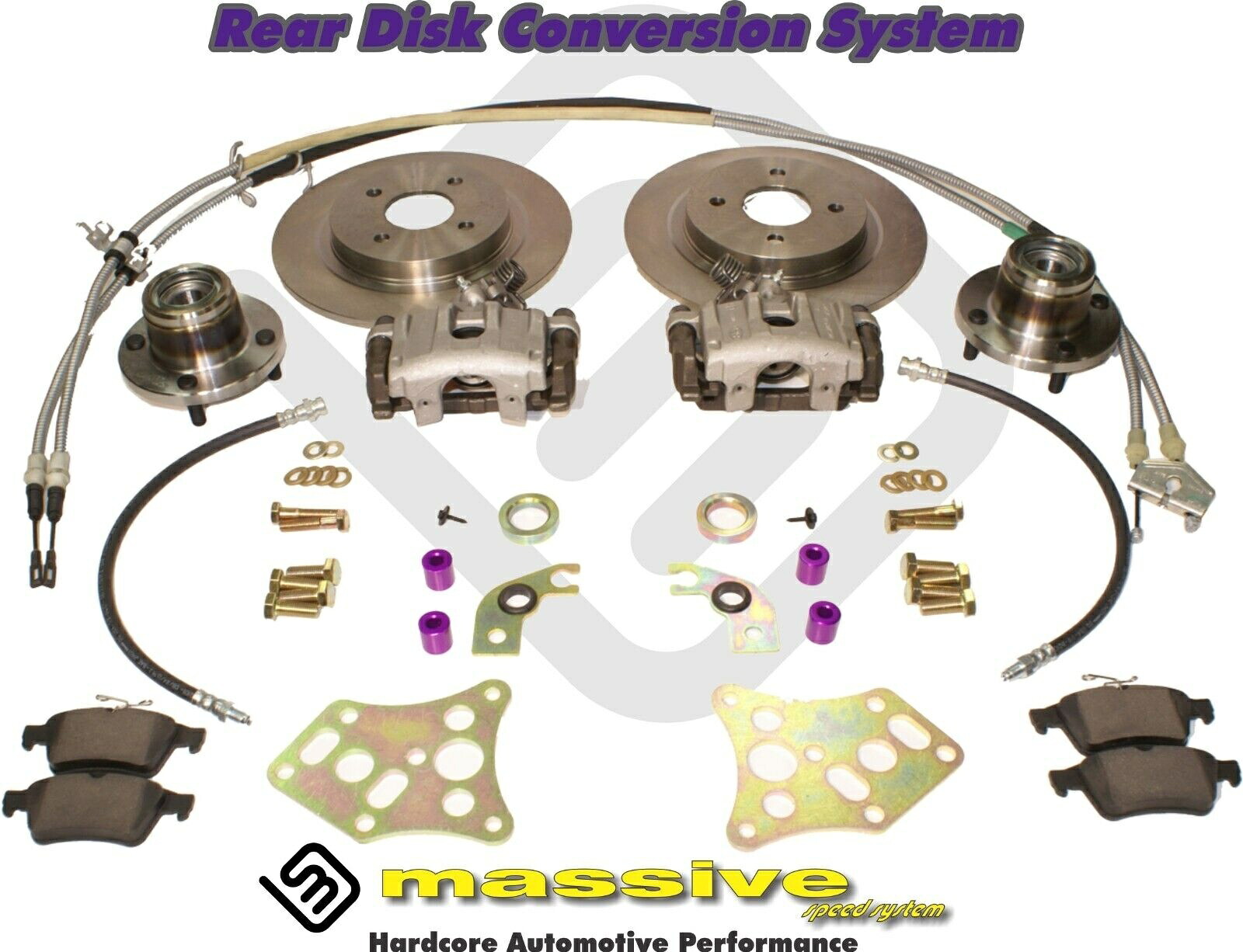 brake disc rotor MSSディスクブレーキ変換キットリアフォーカス09-11 SVTアルミニウムキャリパー完全 MSS Disk Brake Conversion Kit Rear Focus 09-11 SVT Aluminum Caliper Complete【並行輸入品】