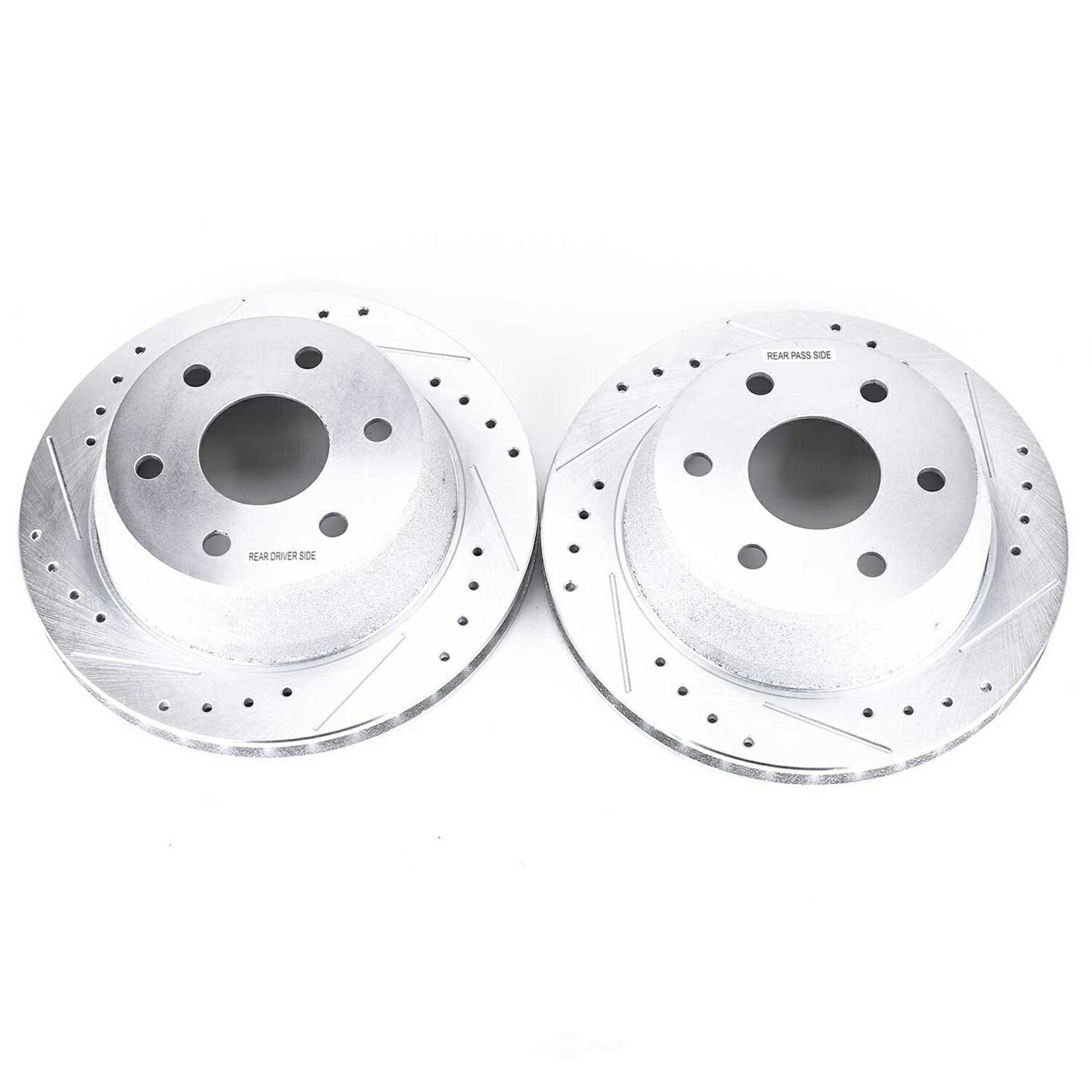 brake disc rotor ディスクブレーキローターセットドリルドリル、スロット、および亜鉛メッキブレーキローターペア後部 Disc Brake Rotor Set-Rear Drilled, Slotted and Zinc Plated Brake Rotor Pair Rear【並行輸入品】