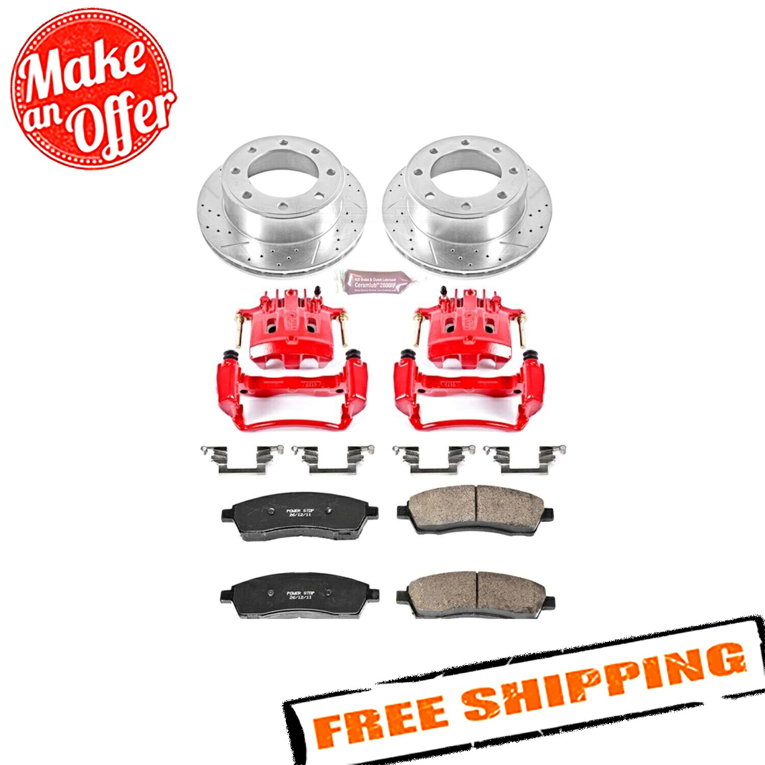 brake disc rotor パワーストップ1クリックZ23エボリューションスポーツブレーキキット00-05フォードエクスカーション Power Stop 1-Click Z23 Evolution Sport Brake Kit for 00-05 Ford Excursion【並行輸入品】|Us Custom Parts Shop USDM