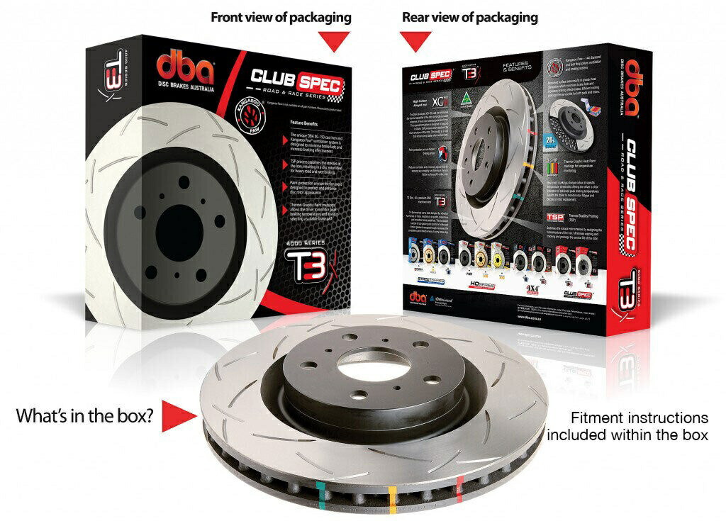 brake disc rotor DBAフロントスロット5000ローターWブラックハット05-12コルベットC6 W Z06 PKG DBA Front Slotted 5000 Rotor w Black Hat for 05-12 Corvette C6 w Z06 pkg【並行輸入品】