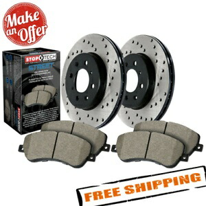 brake disc rotor StopTech 939.33032 2004年から2005年のフォルクスワーゲンジェッタのストリートドリルフロントブレーキキット StopTech 939.33032 Street Drilled Front Brake Kit for 2004-2005 Volkswagen Jetta【並行輸入品】|Us Custom Parts Shop USDM
