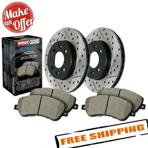 brake disc rotor STOPTECH 938.44018ストリートドリル/スロット付きフロントブレーキキット13-15レクサスIS250 StopTech 938.44018 Street Drilled/Slotted Front Brake Kit for 13-15 Lexus IS250【並行輸入品】|Us Custom Parts Shop USDM