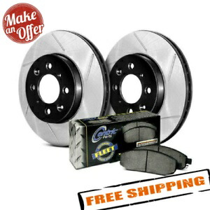 brake disc rotor 07-16充電器用のSTOPTECHパフォーマンストラックスロット1ピースリアブレーキキット StopTech Performance Truck Slotted 1-Piece Rear Brake Kit for 07-16 Charger【並行輸入品】