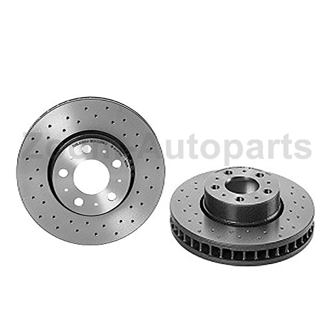 brake disc rotor ブレンボフロントリアドリルドロットブレーキローターセット4フィット2006-2006ボルボS80 Brembo Front Rear Drilled Slotted Brake Rotors Set of 4 Fits 2006-2006 Volvo S80【並行輸入品】