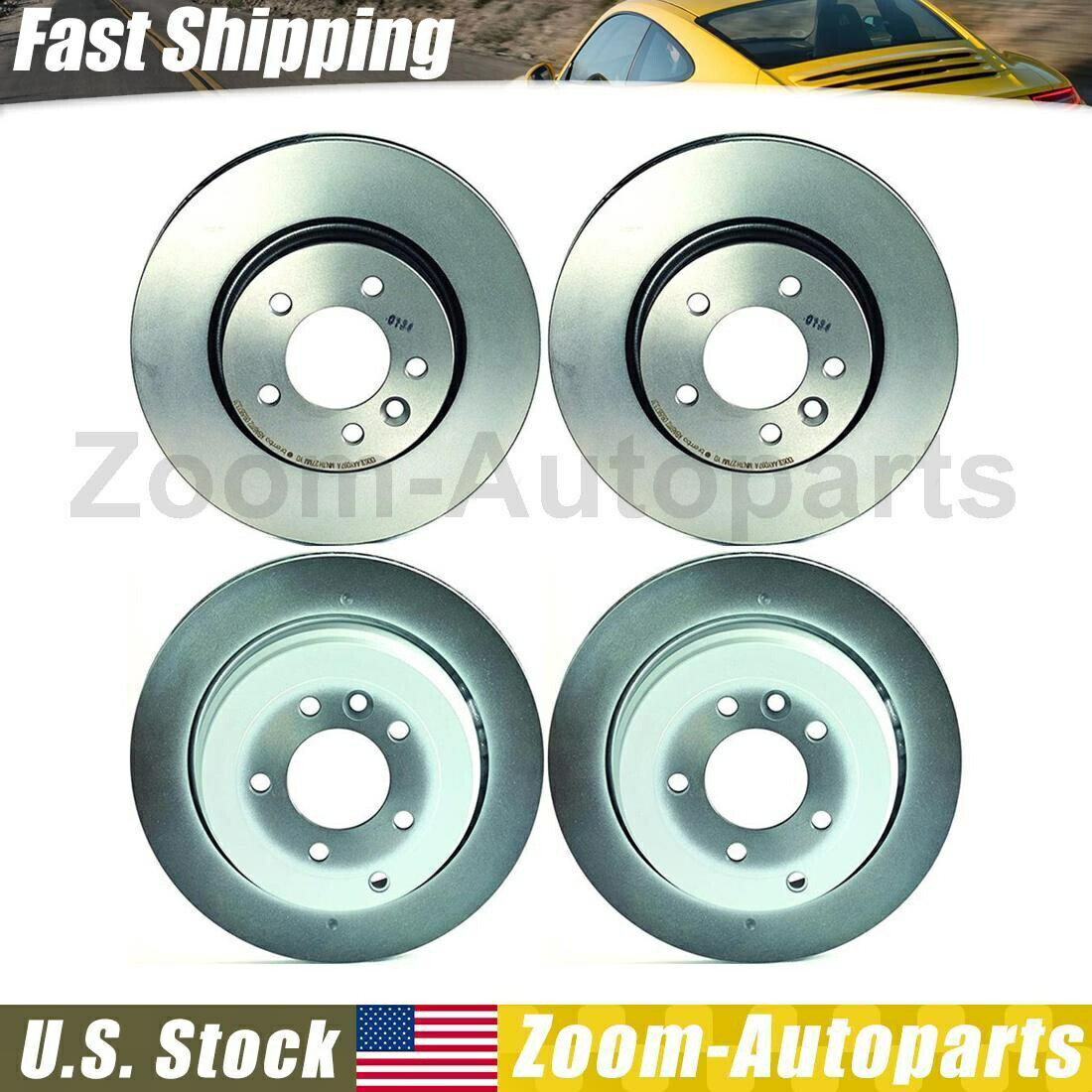 brake disc rotor ブレンボフロントリアブレーキローターコンプリート4フィット2005-2007ランドローバーLR3 Brembo Front Rear Brake Rotors Complete Set of 4 Fits 2005-2007 Land Rover LR3【並行輸入品】