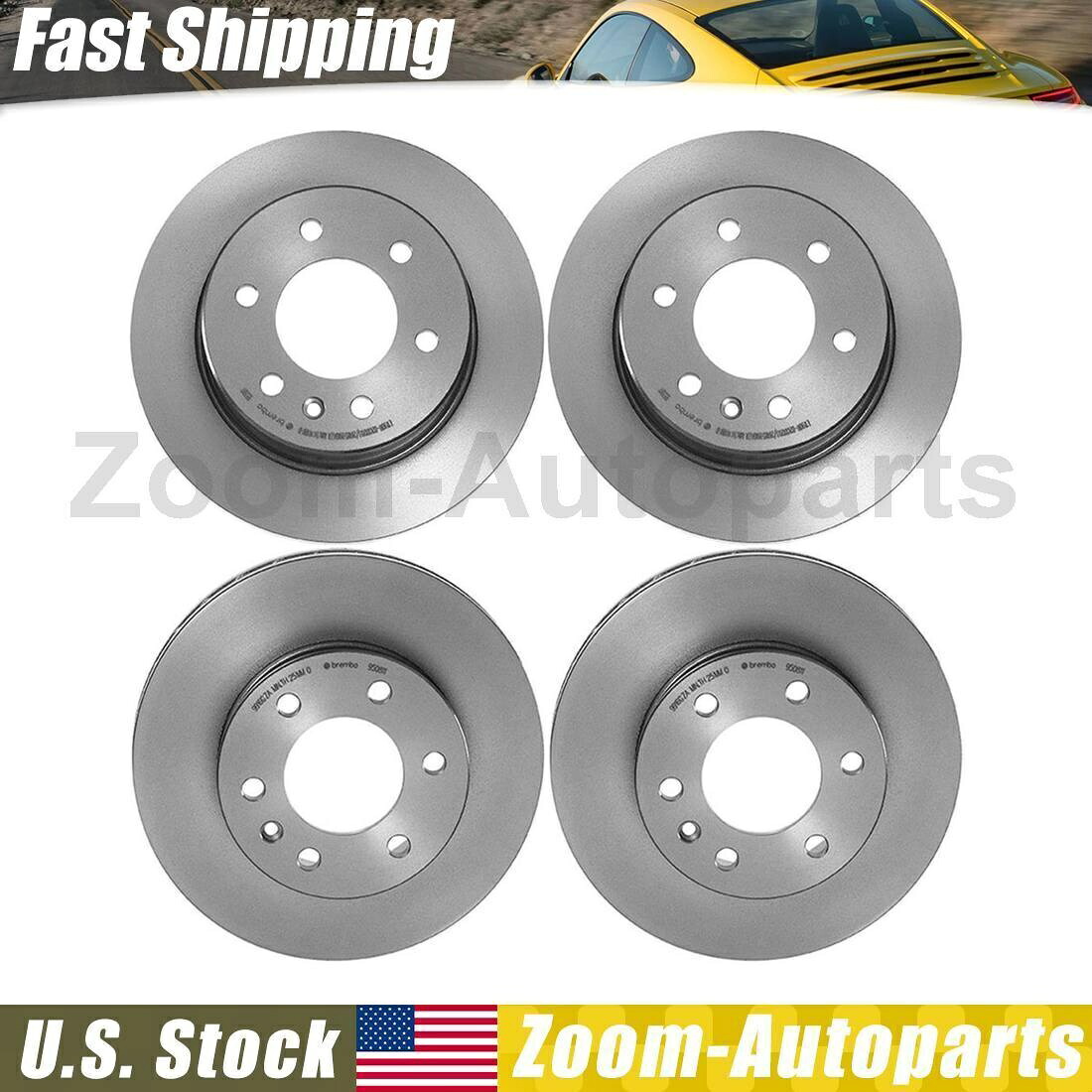 brake disc rotor 4つのフィット10-17メルセデスベンツスプリンター2500のブレンボフロントリアブレーキローターセット Brembo Front Rear Brake Rotors Set of 4 Fits 10-17 Mercedes-Benz Sprinter 2500【並行輸入品】