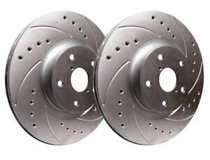 brake disc rotor SPパフォーマンスシルバー310mm掘削＆スロット付きブレーキローター2014-20アウディS3 SP Performance Silver 310mm Drilled & Slotted Brake Rotors for 2014-20 Audi S3【並行輸入品】