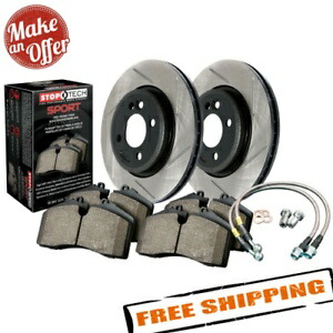 brake disc rotor STOPTECH 977.40020Fスポーツスロットスロット1ピースフロントブレーキキット08-17ホンダアコード StopTech 977.40020F Sport Slotted 1-Piece Front Brake Kit for 08-17 Honda Accord【並行輸入品】 108,779円