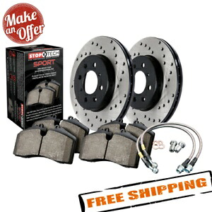 brake disc rotor STOPTECH 979.42009Rスポーツドリルドリルドリル1ピースリアブレーキキット05-07 Infiniti G35 StopTech 979.42009R Sport Drilled 1-Piece Rear Brake Kit for 05-07 Infiniti G35【並行輸入品】