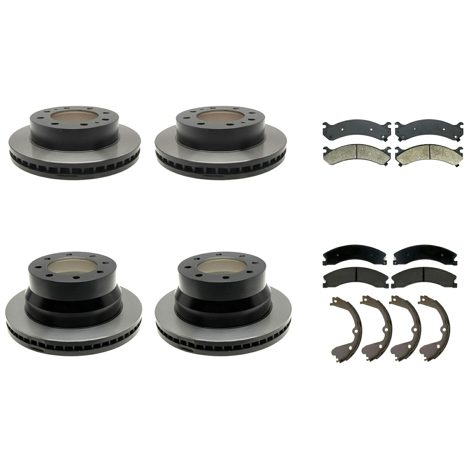 brake disc rotor ACDELCOゴールドフロント325mmリア345mmブレーキキットディスクローターパッドサバナ用の靴 ACDelco Gold Front 325mm Rear 345mm Brake Kit Disc Rotors Pads Shoes For Savana【並行輸入品】