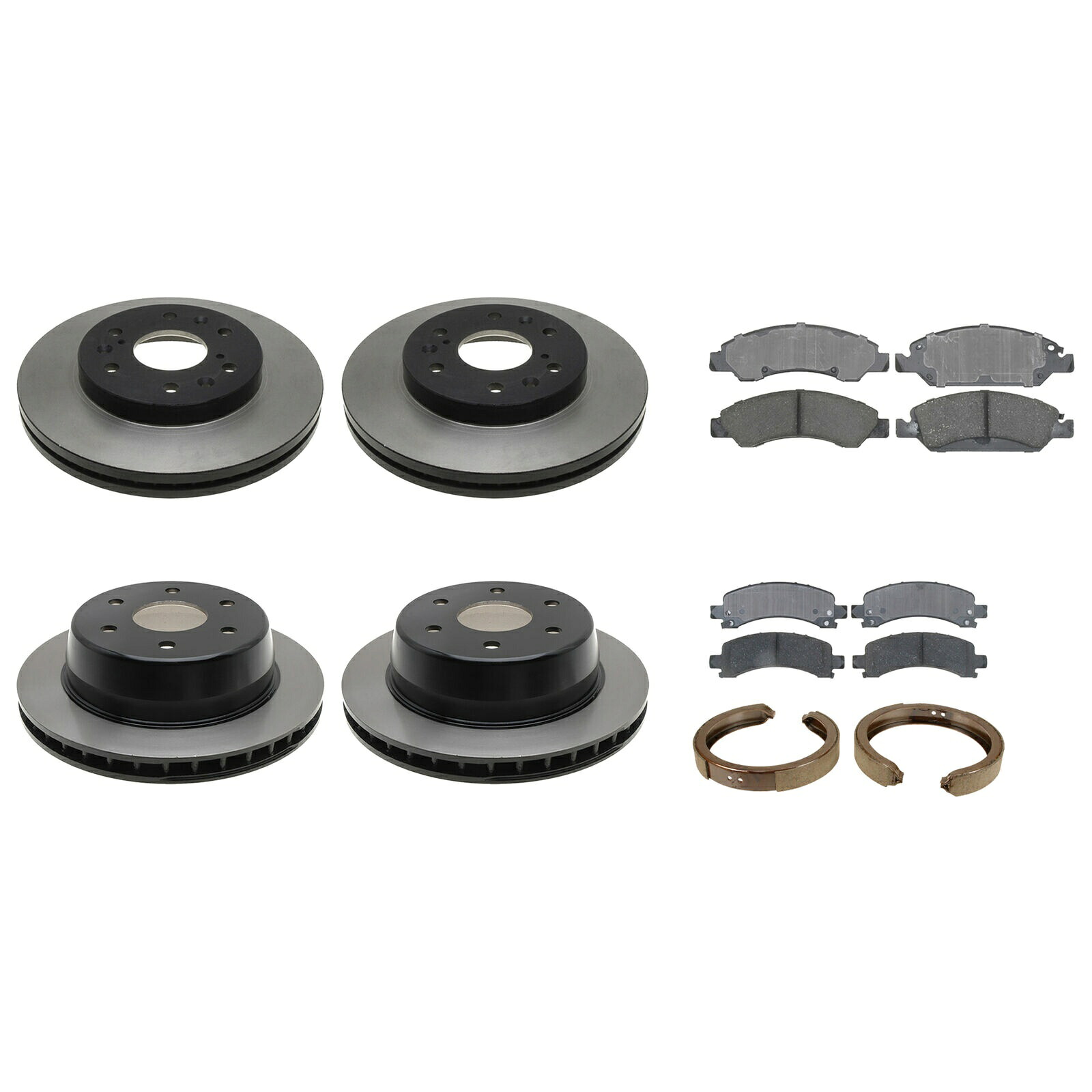 brake disc rotor ACDELCOゴールドフロント330mmリア330mmブレーキキットディスクローターパッドシューズシューズ ACDelco Gold Front 330mm Rear 330mm Brake Kit Disc Rotors Pads Shoes For Express【並行輸入品】