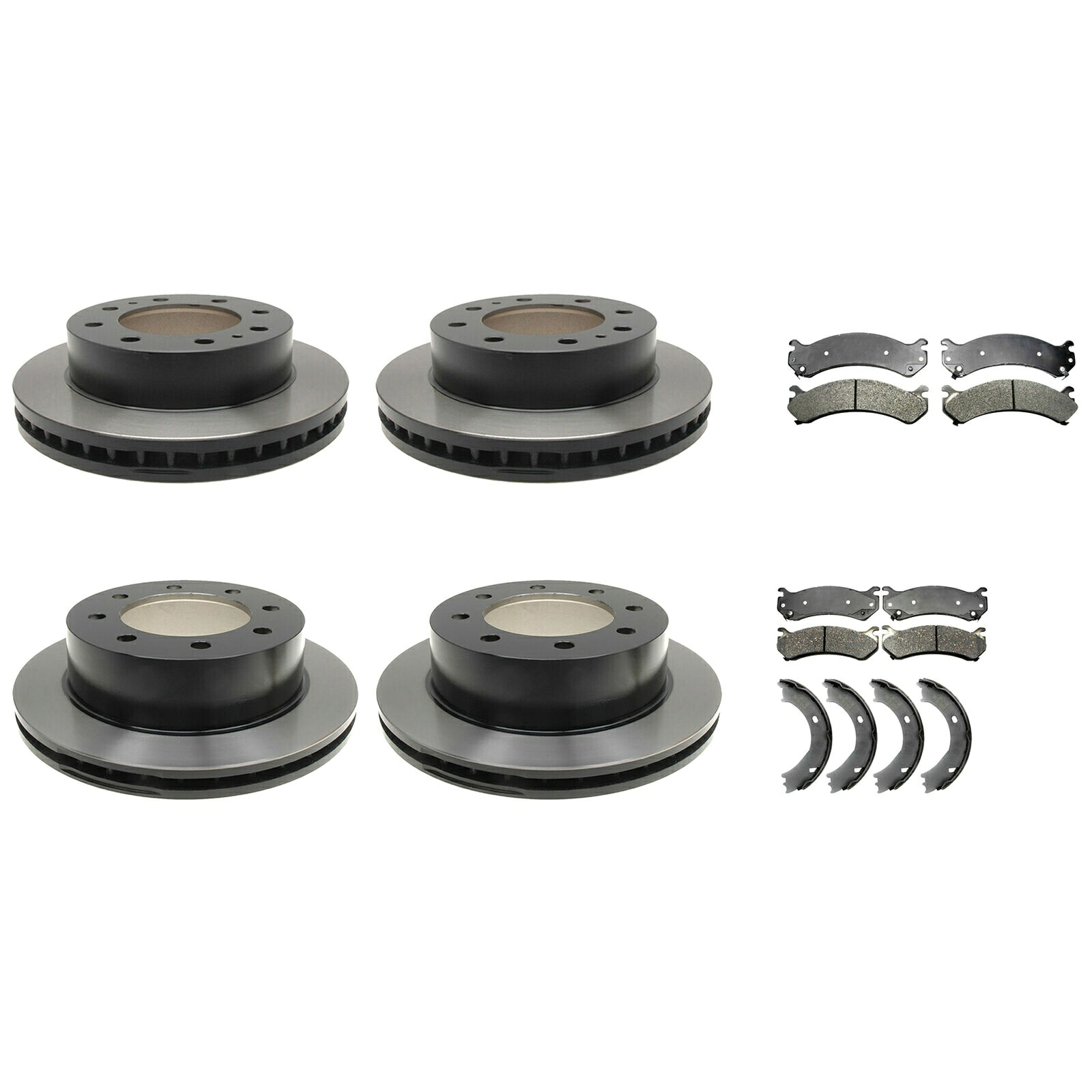 brake disc rotor ACDELCO GOLD FRORT325MM REAR330MMブレーキキットディスクローターパッドシルバラード用の靴 ACDelco Gold Front325mm Rear330mm Brake Kit Disc Rotors Pads Shoes For Silverado【並行輸入品】
