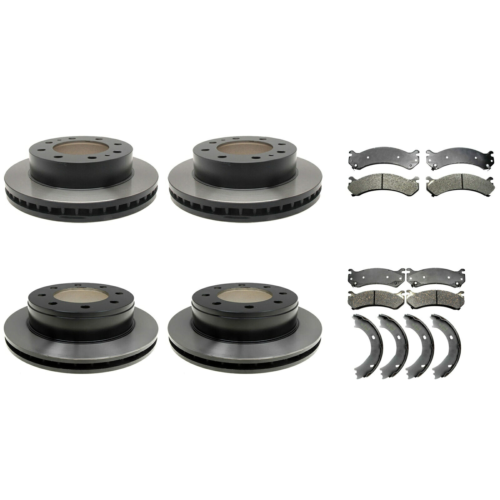 brake disc rotor ACDELCO GOLD FRORT325MM REAR330MMブレーキキットディスクローターパッドシルバラード用の靴 ACDelco Gold Front325mm Rear330mm Brake Kit Disc Rotors Pads Shoes For Silverado【並行輸入品】