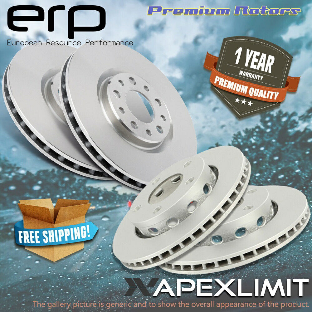 brake disc rotor 2016日産NV1500のフロントおよびリアプレミアムローター Front & Rear Premium Rotors for 2016 Nissan NV1500【並行輸入品】