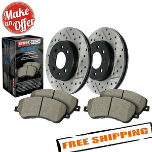 brake disc rotor StopTech 938.44007 08-17トヨタカムリ用のストリートドリル/スロットフロントブレーキキット StopTech 938.44007 Street Drilled/Slotted Front Brake Kit for 08-17 Toyota Camry【並行輸入品】｜Us Custom Parts Shop USDM