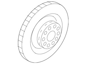 brake disc rotor 本物のアウディローター4G8-615-601-E Genuine Audi Rotor 4G8-615-601-E【並行輸入品】