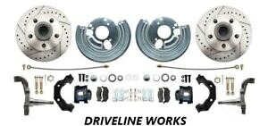 brake disc rotor Mopar Cuda Challenger RoadRunner GTX MBMフロントドリル&スロットディスクブレーキキット Mopar Cuda Challenger Roadrunner GTX MBM Front Drilled & Slotted Disc Brake Kit【並行輸入品】