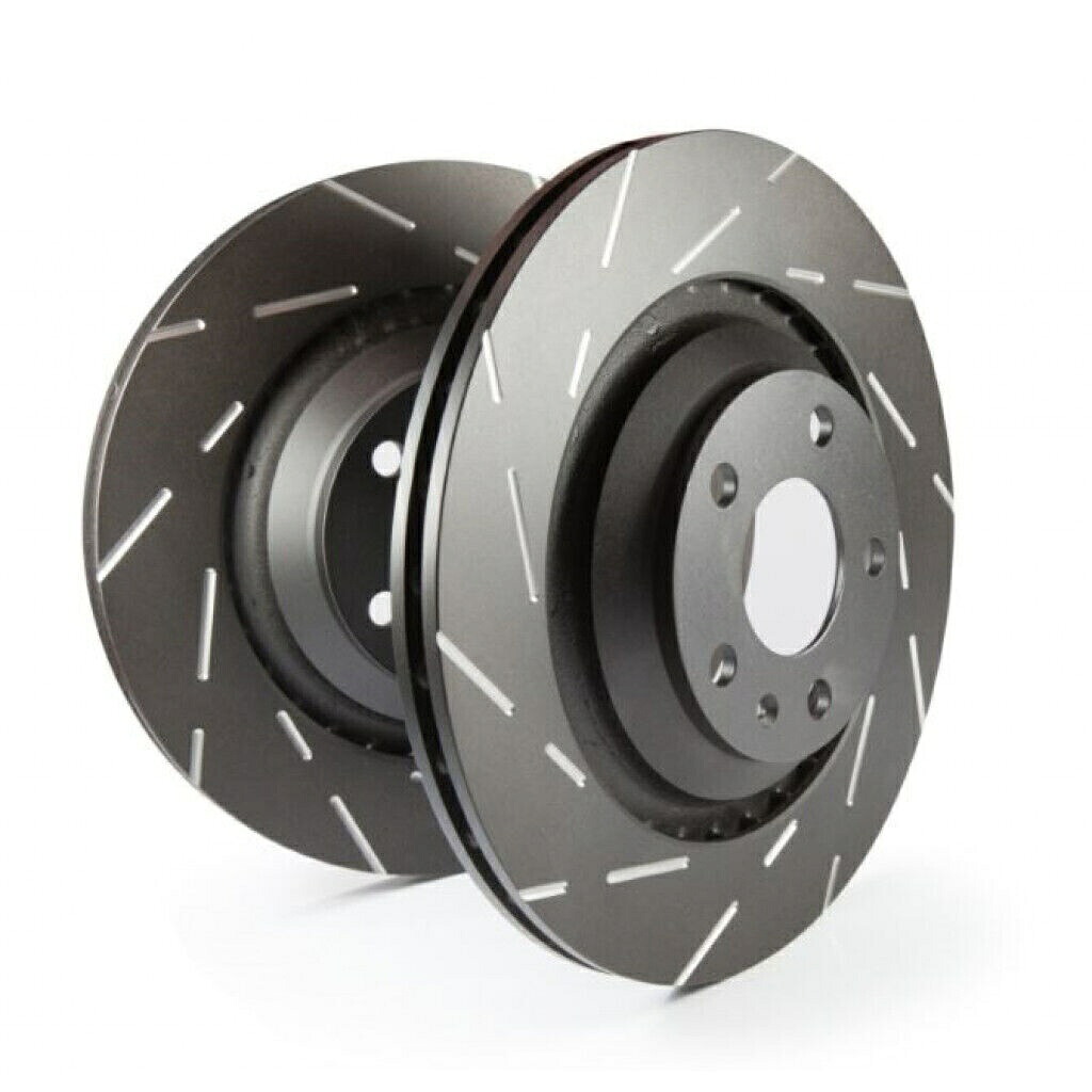 brake disc rotor RAM 3500 2012-2018フロントブレーキロータースポーツスロット5.7L -2のセット EBC For Ram 3500 2012-2018 Front Brake Rotors Sport Slotted 5.7L - Set of Two【並行輸入品】