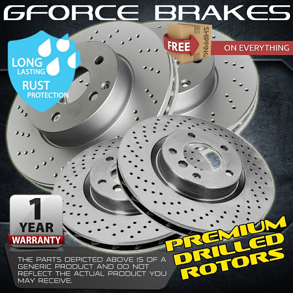 brake disc rotor Dodge RAM 2500（2009-2010）用のF+Rクロスドリルローター F+R Cross Drilled Rotors for Dodge Ram 2500 (2009-2010)【並行輸入品】