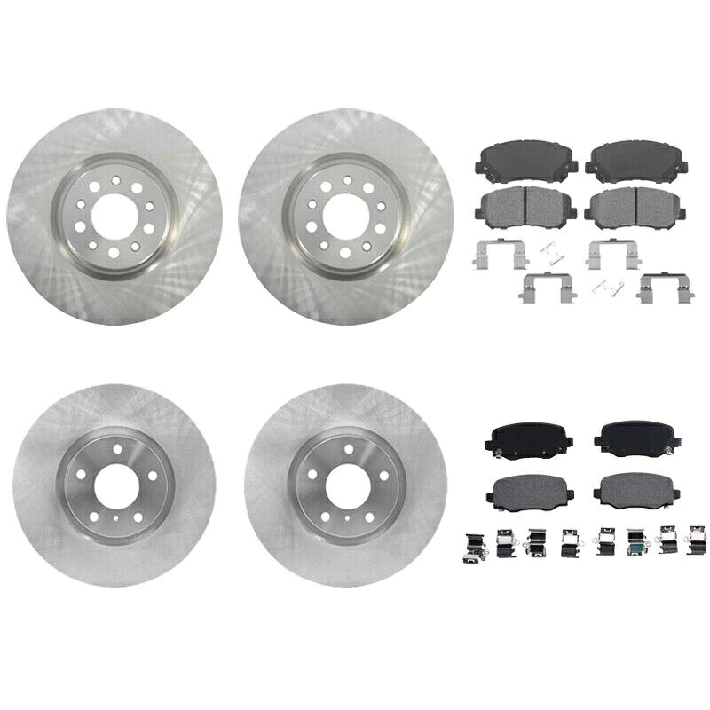 brake disc rotor 本物のフロントとリアディスクローターパッドセットブレーキキットクライスラー200 2015-2015 Genuine Front and Rear Disc Rotors Pad Set Brake Kit For Chrysler 200 2015-2015【並行輸入品】