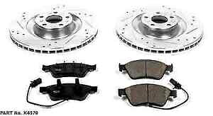 brake disc rotor パワーストップK4570フロントZ23エボリューション1アウディA6/A8 Quattro用のクリックブレーキキット Power Stop K4570 Front Z23 Evolution 1-Click Brake Kit for Audi A6/A8 Quattro【並行輸入品】