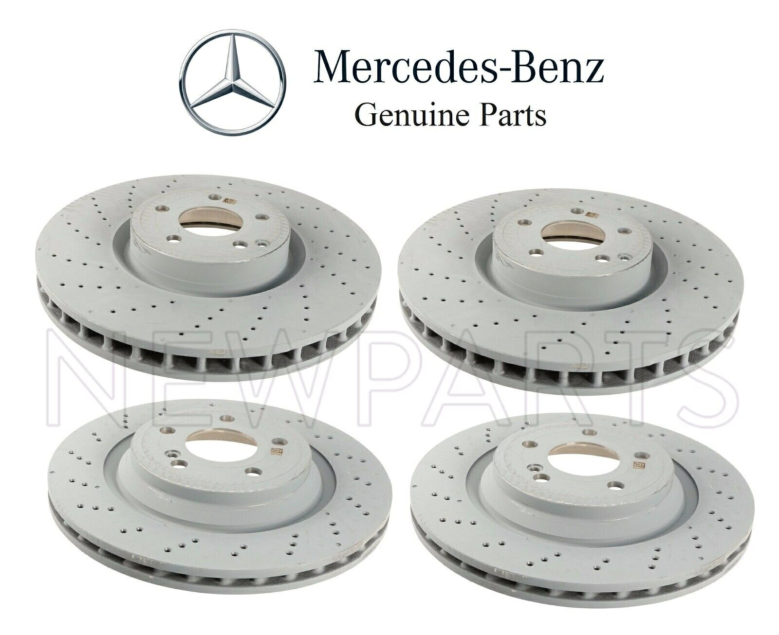 brake disc rotor メルセデスR231 SL450フロントおよびリアベントブレーキディスクローターのセット本物 For Mercedes R231 SL450 Set of Front & Rear Vented Brake Disc Rotors Genuine【並行輸入品】